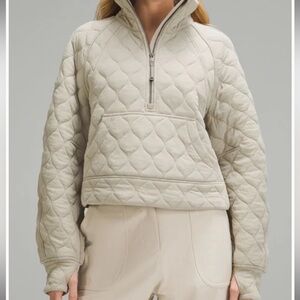 Lululemon Athletica Scuba Oversized Quilted Half Zip Sweatshirt